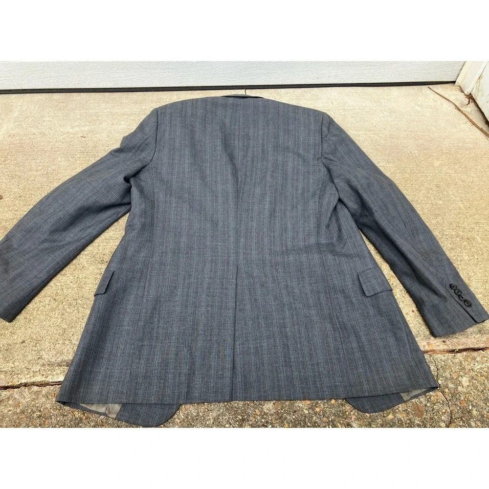 Vtg Christian Dior Mens 38R USA Grey Monsieur Blazer Sport Coat Single Breasted